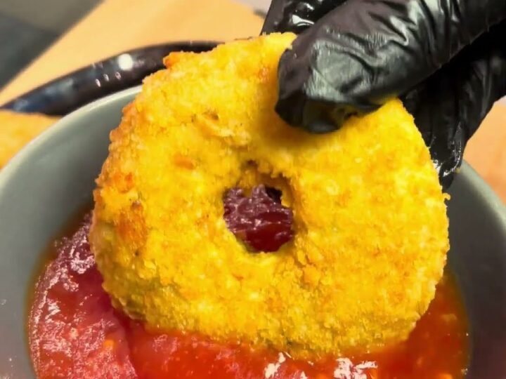 Crispy Chicken Cheese Doughnuts